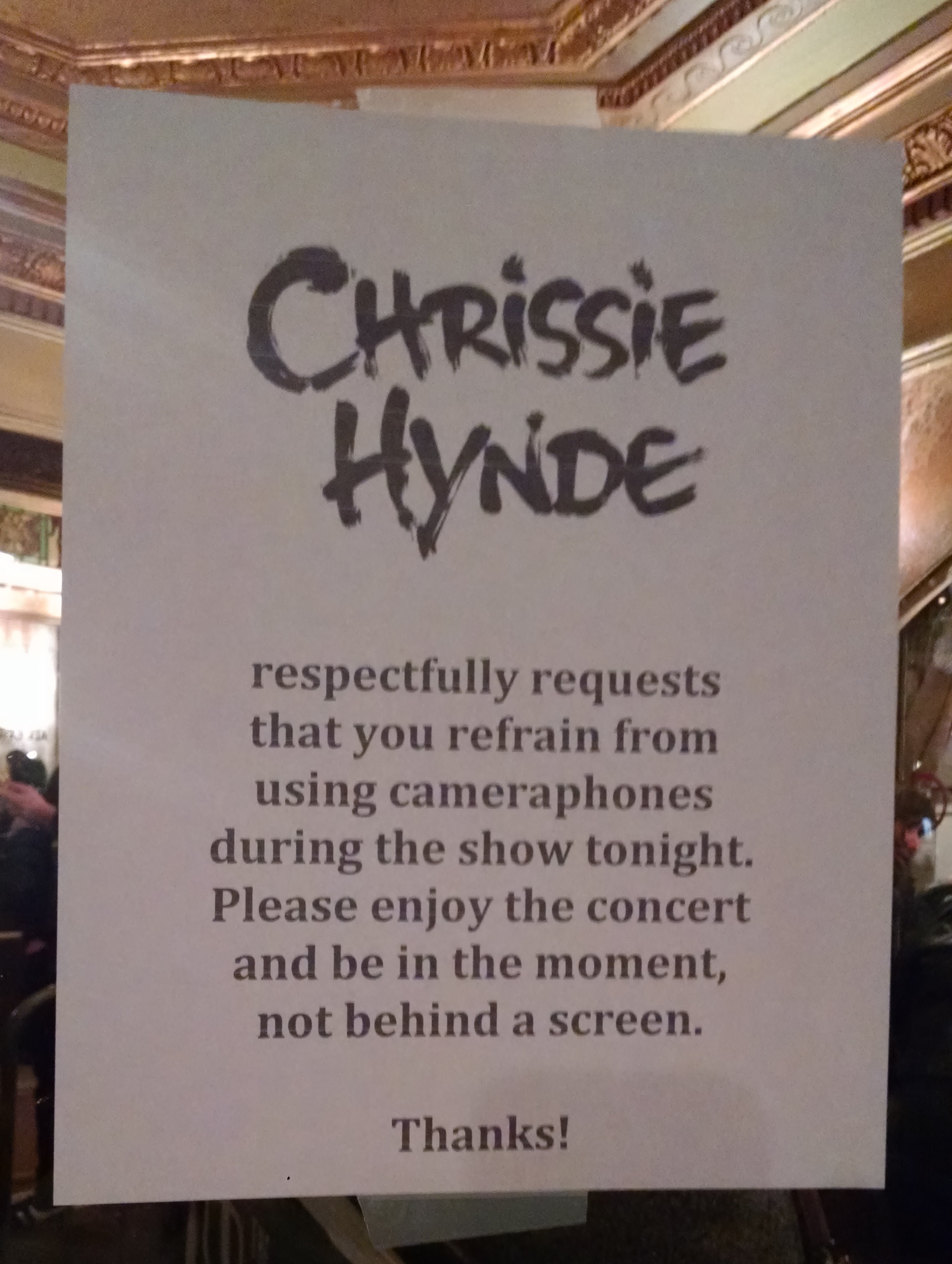 Magsofy – Chrissie Hynde at the Beacon Theatre